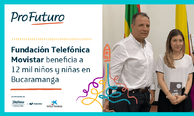 Con educación digital Fundación Telefónica Movistar beneficia a 12 mil niños y niñas en Bucaramanga