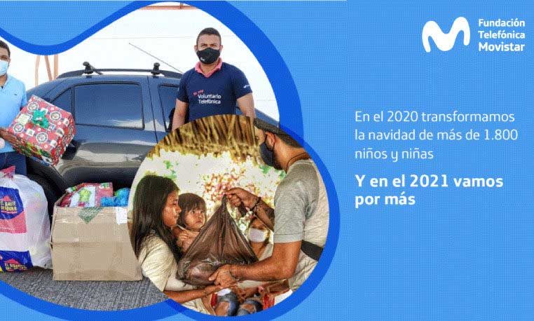 Transformamos la Navidad de muchos niños y niñas de Colombia.