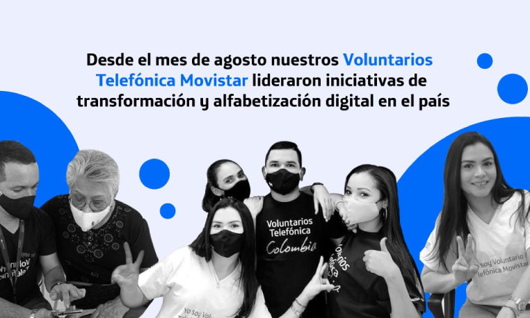 Voluntarios Telefónica Movistar lideraron iniciativas de transformación y alfabetización digital