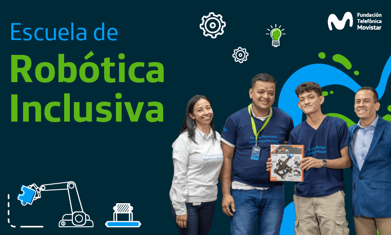 Lanzamiento de la escuela de robotica Inclusiva en Colombia de Fundación Telefonica movistar