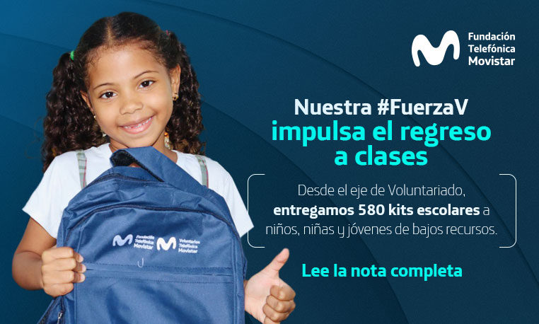 Fundación Telefónica Movistar entrega más de 580 kits  a niños y niñas de todo el país.